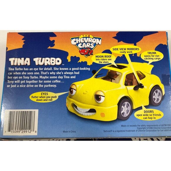 Lot of 3 Vintage CHEVRON CARS Sealed NEW IN BOX (2) Kelly Kompact (1) Tina Turbo - Picture 12 of 12